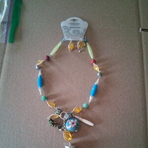 Nickel Free necklace & Earrings - 14 inch